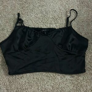 Black crop top